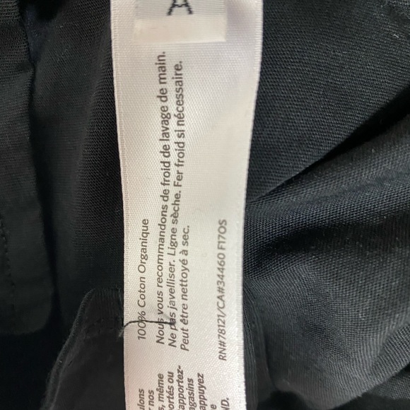 Eileen Fisher Black button down tunic top - Picture 8 of 8